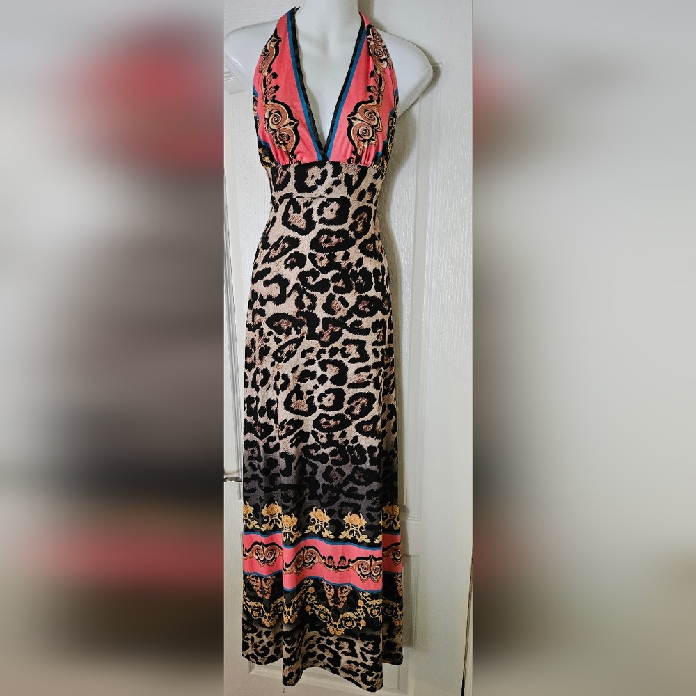 Venus halter maxi dress